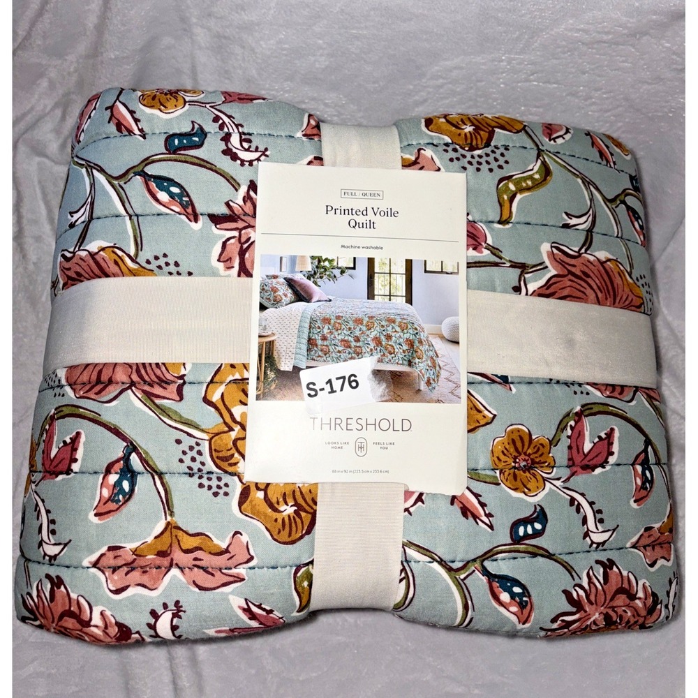 Threshold Earthy Vines Quilt - Full /Queen